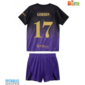 Billiga Barcelona Anthony Gordon #17 Bortatröja Barn 2026-27 Kortärmad (+ Korta byxor)